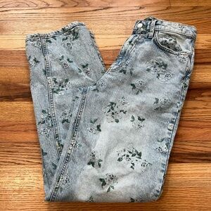 Wild Fable Light Blue Floral Jeans Size 5